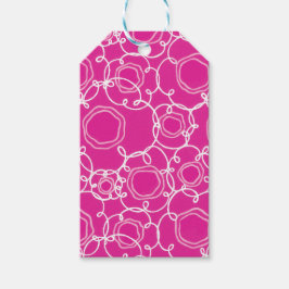 Abstrakte Blumenmatrix (Hot Pink) Fine Art Geschenkanhänger