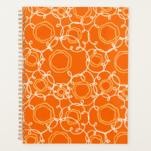 Abstrakte Blumenmatrix (Orange) Fine Art