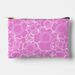 Abstrakte Blumenmatrix (Sanftes Rosa) Fine Art Zubehörtasche