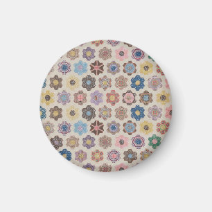 Abstrakte Blumenmuster Magnet