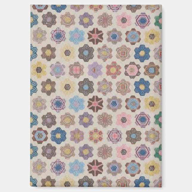 Abstrakte Blumenmuster Magnet (Vorderseite)