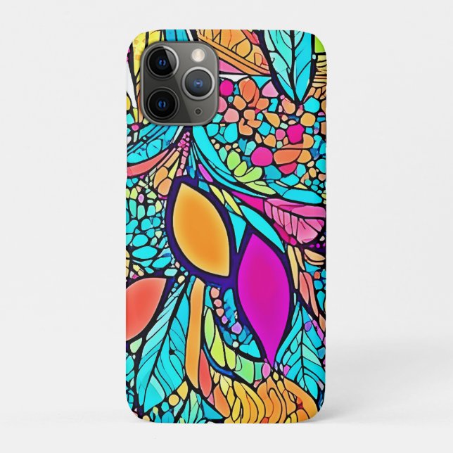 Abstrakte Blumenpracht Case-Mate iPhone Hülle (Rückseite)