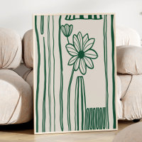 Abstrakte Blumenstrauß Art Grün Botanisch