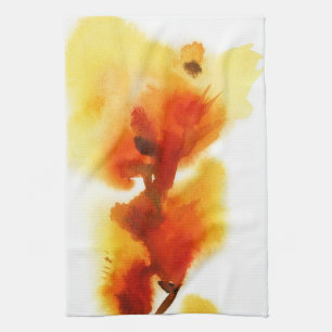 Abstrakte Blumenwatercolormalereien 2 Handtuch