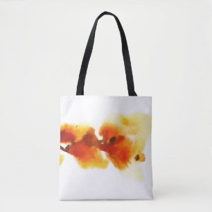 Abstrakte Blumenwatercolormalereien 2 Tasche