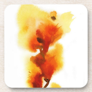 Abstrakte Blumenwatercolormalereien 2 Untersetzer
