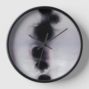 Abstrakte Blush-Orbit-Kunst Uhr