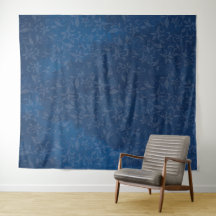 Abstrakte Blüte auf den blauen Navy-Stains Hinterg