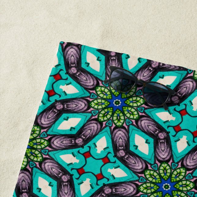 Abstrakte Blüte Strandtuch (Beispiel)