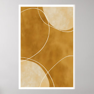 Abstrakte Bögen Wandkunst Minimalistische Formen u Poster