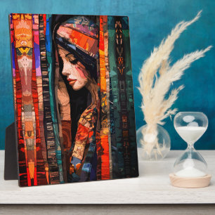 Abstrakte Bohemische Kunst mit ätherischen Texture Fotoplatte