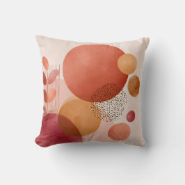 Abstrakte Boho Circles /Warme Terracotta Kissen
