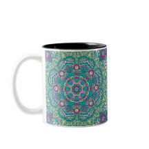 ABSTRAKTE BOHO FESTIVE MANDALA PATTERN TASSE