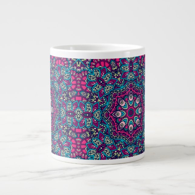 ABSTRAKTE BOHO FESTIVE MANDALA PATTERN TASSE (Vorderseite)