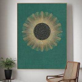 Abstrakte Boho Minimalistisch Geometrie Poster