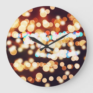 Abstrakte Bokeh Textur Große Wanduhr