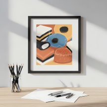 Abstrakte Bonbon-Kunst (unrahmtes) Poster