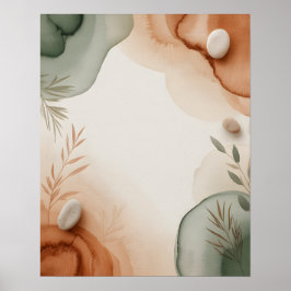 Abstrakte Botanik Poster