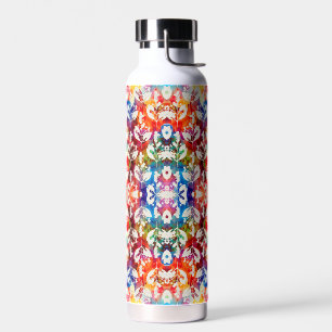 Abstrakte botanische Blätter Trinkflasche