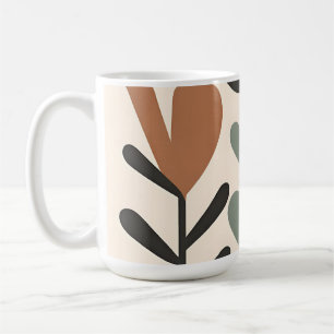 Abstrakte botanische Formen Kaffeetasse
