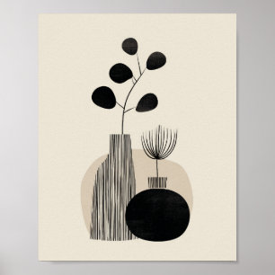Abstrakte botanische Illustration Poster