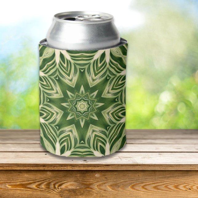 abstrakte botanische tropische Blätter mit Pflanze Dosenkühler (greenery abstract botanical tropical palm leaves can cooler)