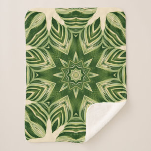 abstrakte botanische tropische Blätter mit Pflanze Sherpadecke