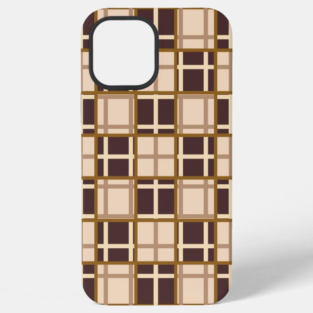 Abstrakte Brauntöne iPhone 12 Pro Max Hülle (Rückseite)