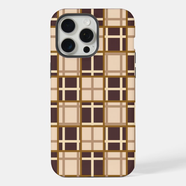 Abstrakte Brauntöne iPhone 15 Pro Max Hülle (Rückseite)