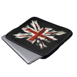 Abstrakte britische Flagge Laptopschutzhülle