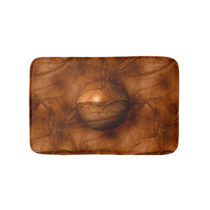 Abstrakte Brown-Kugel Badematte