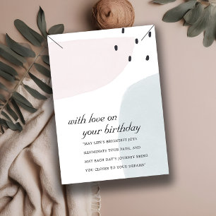 ABSTRAKTE BRUSH BIRTHDAY GIFT NECKLACE DISPLAD-KAR PLATZKARTE