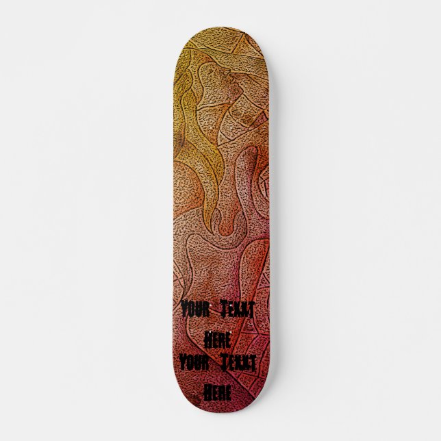 abstrakte bunte aufwerfendamenstraßen-Kunstart Skateboard (Vorne)