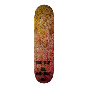 abstrakte bunte aufwerfendamenstraßen-Kunstart Skateboard