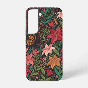 Abstrakte bunte Lilien-Schmetterling-Samsung-Hülle Samsung Galaxy Hülle