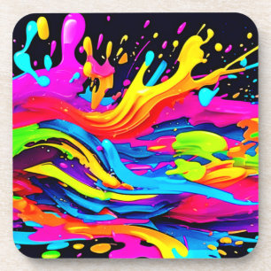 Abstrakte Burst Art Getränkeuntersetzer