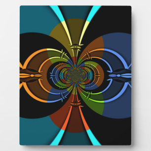 Abstrakte Burst Art Print Fotoplatte