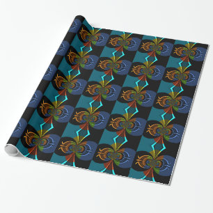 Abstrakte Burst Art Print Geschenkpapier
