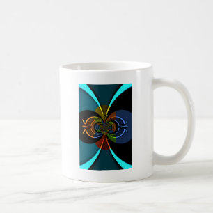 Abstrakte Burst Art Print Kaffeetasse