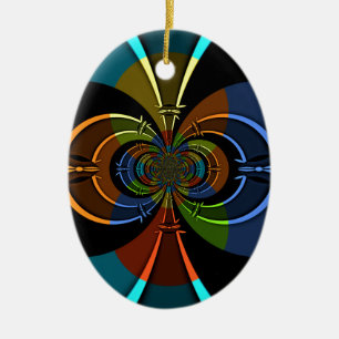 Abstrakte Burst Art Print Keramikornament