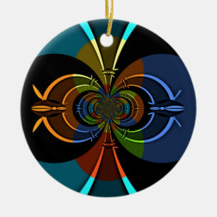 Abstrakte Burst Art Print Keramikornament