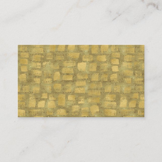 Abstrakte Business Cards für moderne Kunst - Gold  Visitenkarte (Vorderseite)