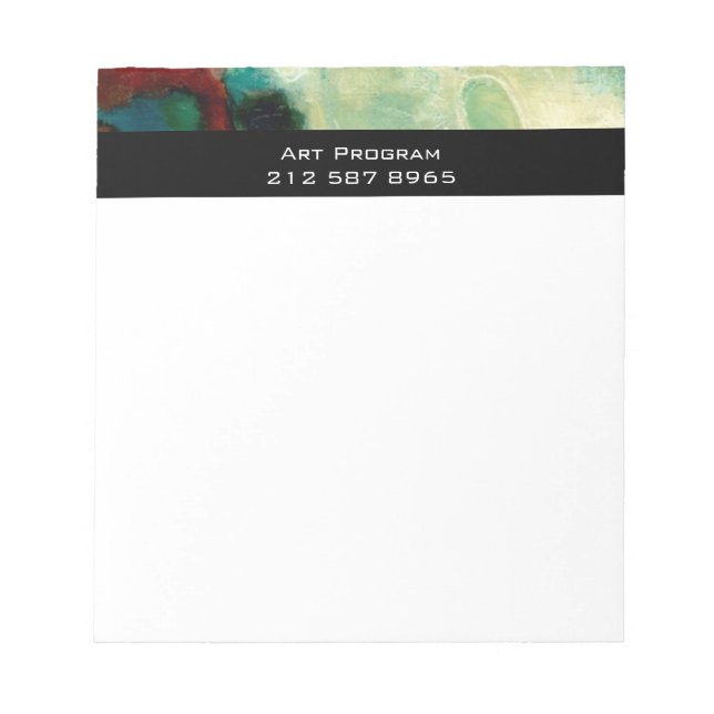 abstrakte Business Note Pads Notizblock (Vorderseite)