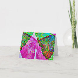 Abstrakte Butterfly Art Note Card Karte