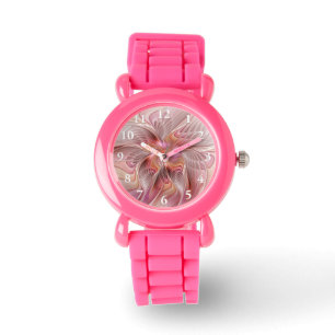 Abstrakte Butterfly Farbenfrohe Fantasie Fraktal K Armbanduhr