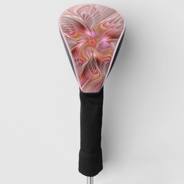 Abstrakte Butterfly Farbenfrohe Fantasie Fraktal K Golf Headcover (Vorderseite)