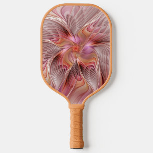Abstrakte Butterfly Farbenfrohe Fantasie Fraktal K Pickleball Schläger