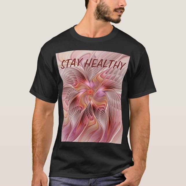 Abstrakte Butterfly Farbenfrohe Fantasie Fraktal K T-Shirt (Vorderseite)