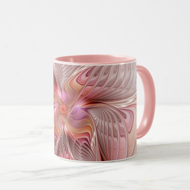 Abstrakte Butterfly Farbenfrohe Fantasie Fraktal K Tasse (VorderseiteRechts)