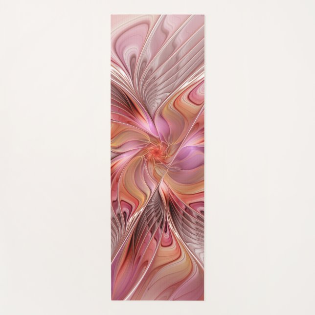 Abstrakte Butterfly Farbenfrohe Fantasie Fraktal K Yogamatte (Vorderseite)
